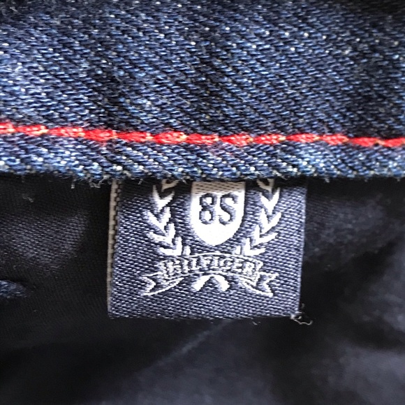 Tommy Hilfiger modern bootcut dark blue jeans size 8S - Picture 10 of 14